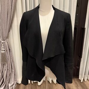 Zara Black Draped Women's Blazer